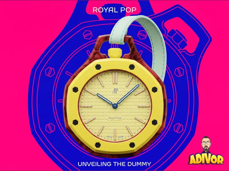 Swatch Royal Pop - Real Dimension &  Wall model
