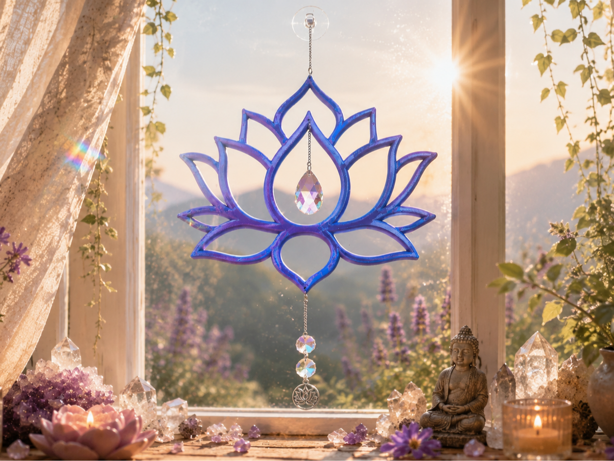 Lotus Sonnenfänger Fensterdeko