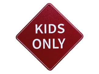 Insegna "Kids Only" 