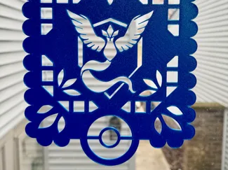 Pokemon Pennant Banner 'Papel picado' Team Mystic