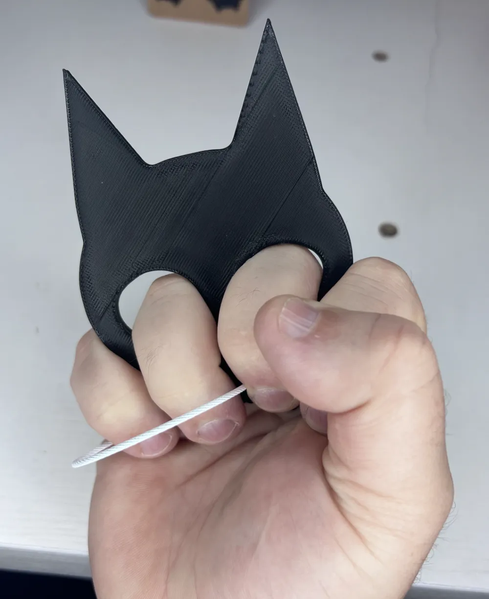 Self Defense Cat Skull Keychain Free 3D Print Model MakerWorld Self Defense Cat Skull Keychain Free 3D Print Model MakerWorld