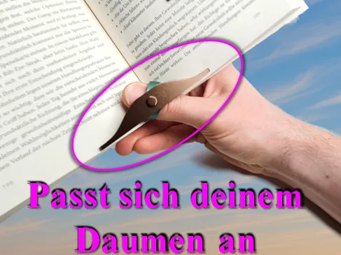 Flexibler ergonomischer fidget Buchseitenhalter