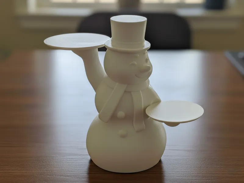 Snowman Dual Tray Holder