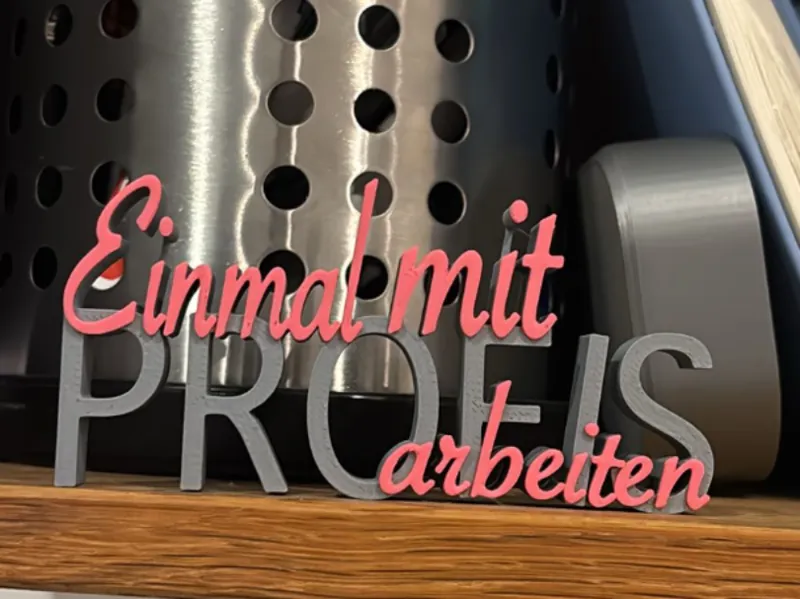 Einmal mit Profis arbeiten