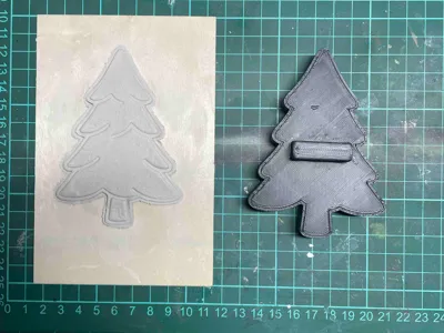 Christmas cookie cutter or clay tree