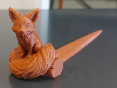 Fox letter opener.