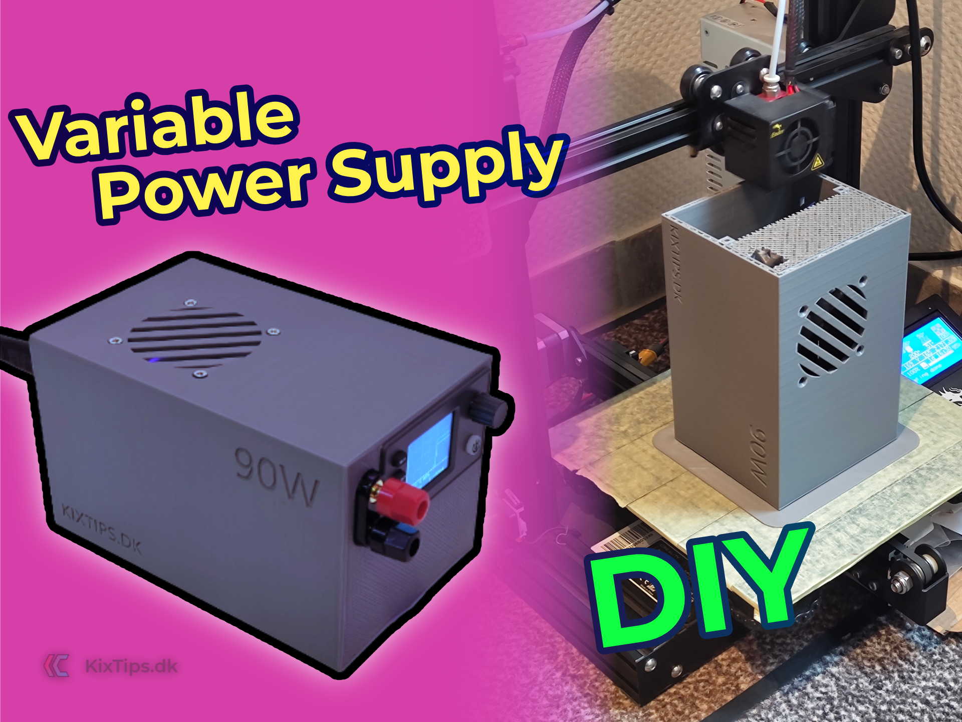 Variable Bench Power Supply — DIY Enclosure - 90W