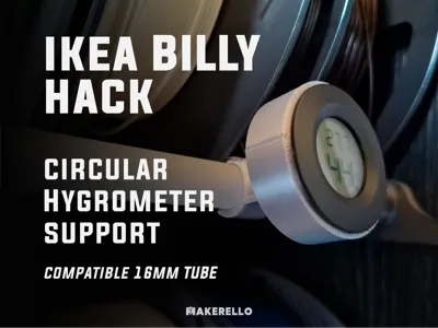 IKEA BILLY HACK - Circular Hygrometer Support