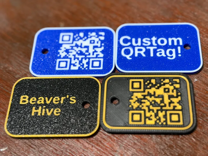 QR Code Keychain Tag Generator