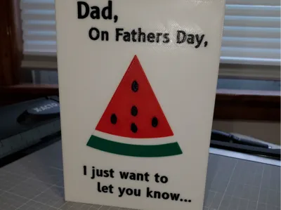 Father's day card - foldable and dimensional