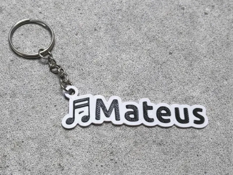 Chaveiro Musical Personalizável
