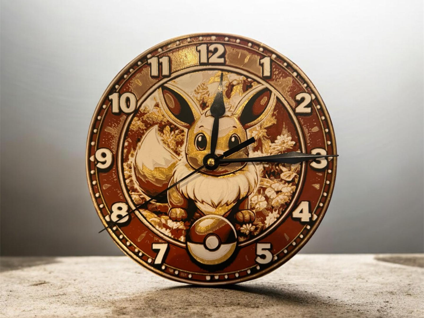 Eevee Wall Clock Inspired By Pokemon