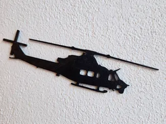 Helicopter Bell UH-1Y Venom Silhouette