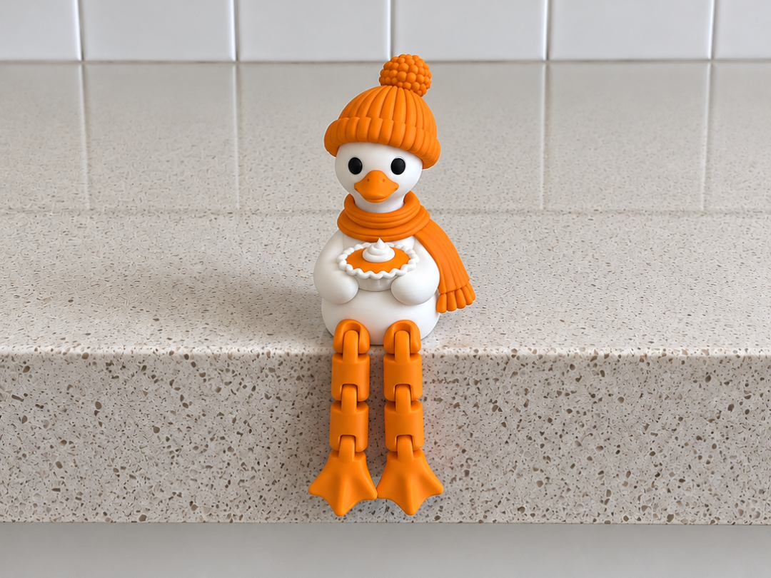 Goose With Pie Shelf Sitter | Fall Decor| Leggy - 1