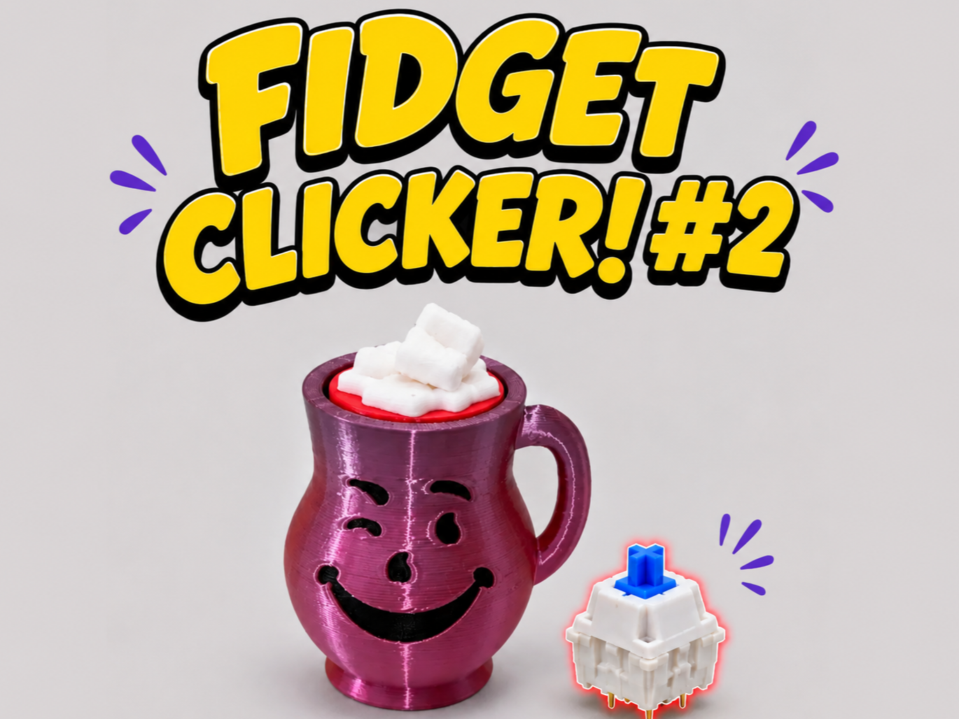 Kool Aid Fidget Toy - Clicking ( winking face)