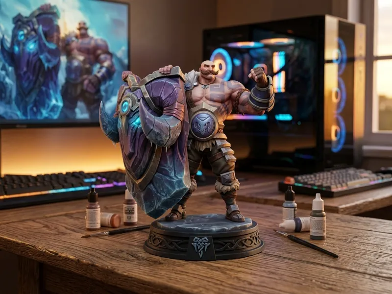 Braum, Heart of Freljord - LoL 3D Figurine
