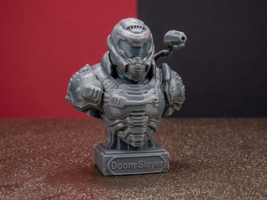 Doom Slayer Bust - Fan Art Gaming Collectible