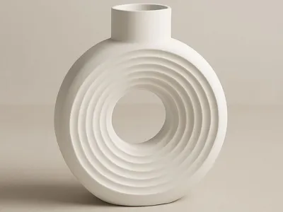 Round Flow Vase_Printinoo Edition