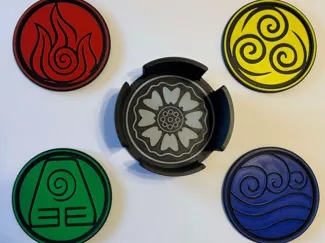 Avatar The last Airbender Coaster Set & Holder AMS
