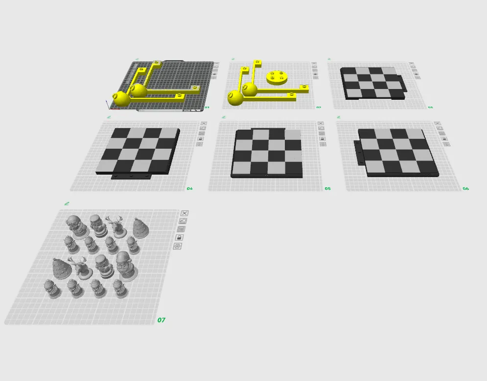 Set di scacchi a tema natalizio dal design speciale, regalo decorativo, ornamento da collezione