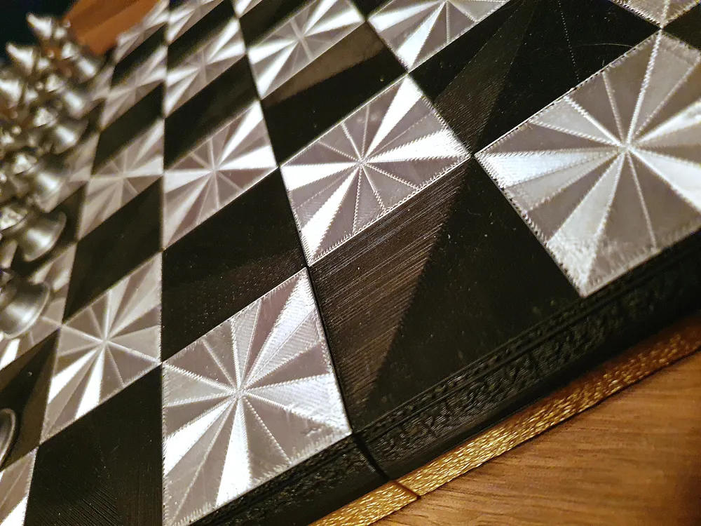 Set di scacchi a tema natalizio dal design speciale, regalo decorativo, ornamento da collezione