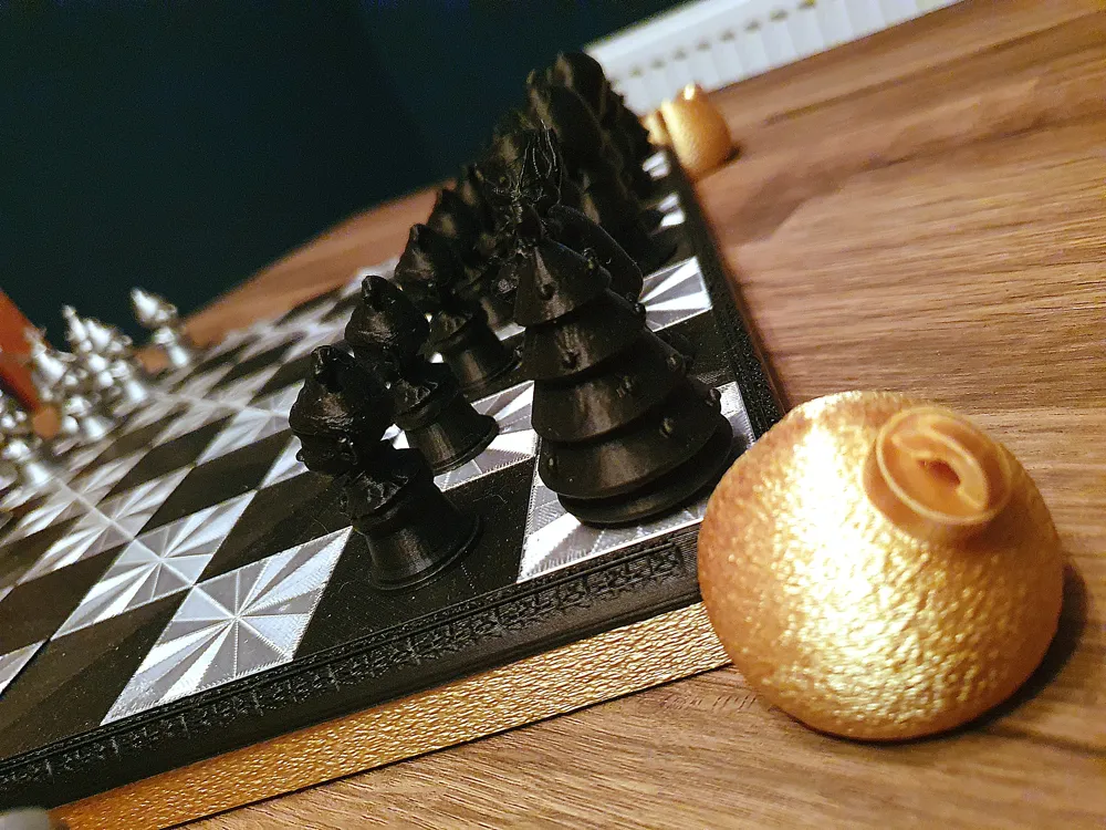 Set di scacchi a tema natalizio dal design speciale, regalo decorativo, ornamento da collezione