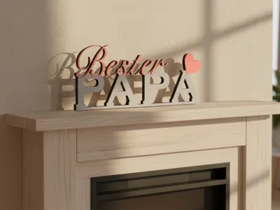 Best Dad – Modern Decorative Sign 