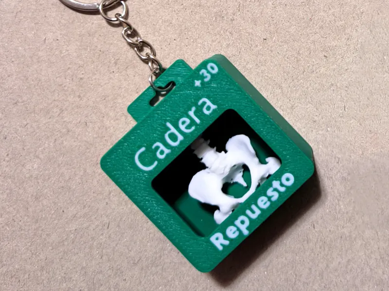 Llavero Repuesto de caderas para mayores de 30