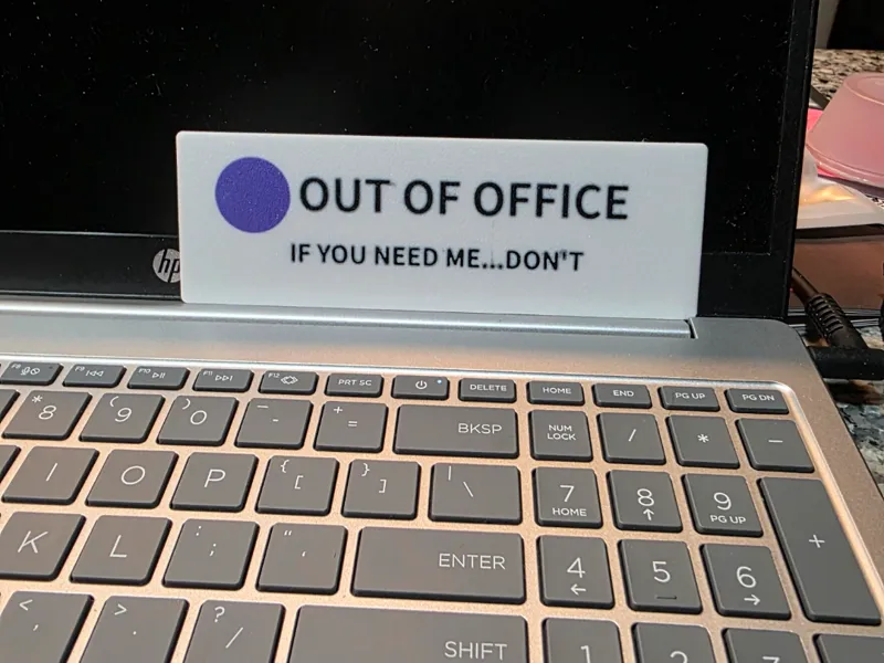 Real Teams Status - Out of Office If You Need Me