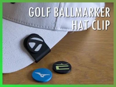 Golf Ballmarker Hat Clip