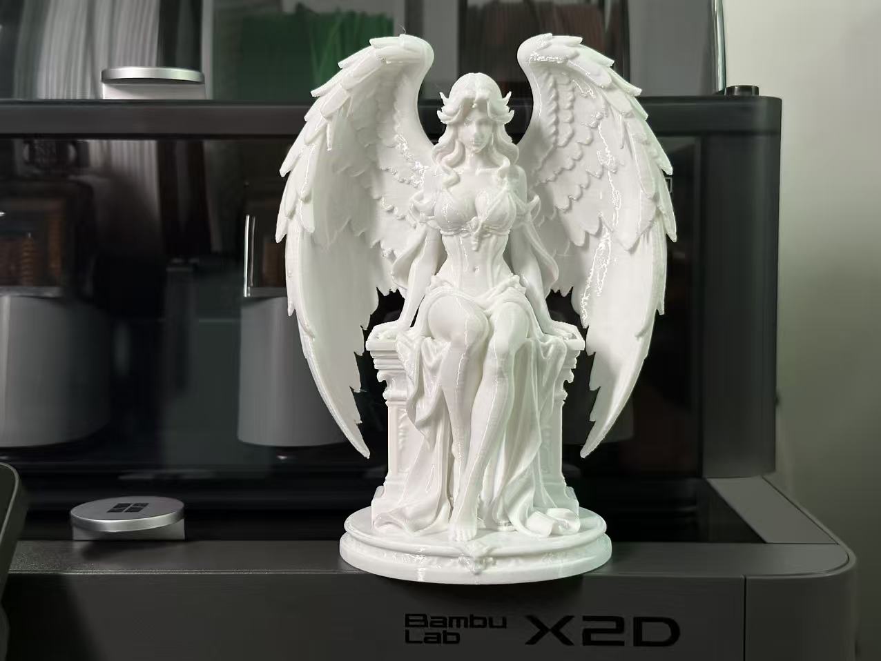 Miniatura 2 do modelo 3D 端坐的守护天使 支撑易拆