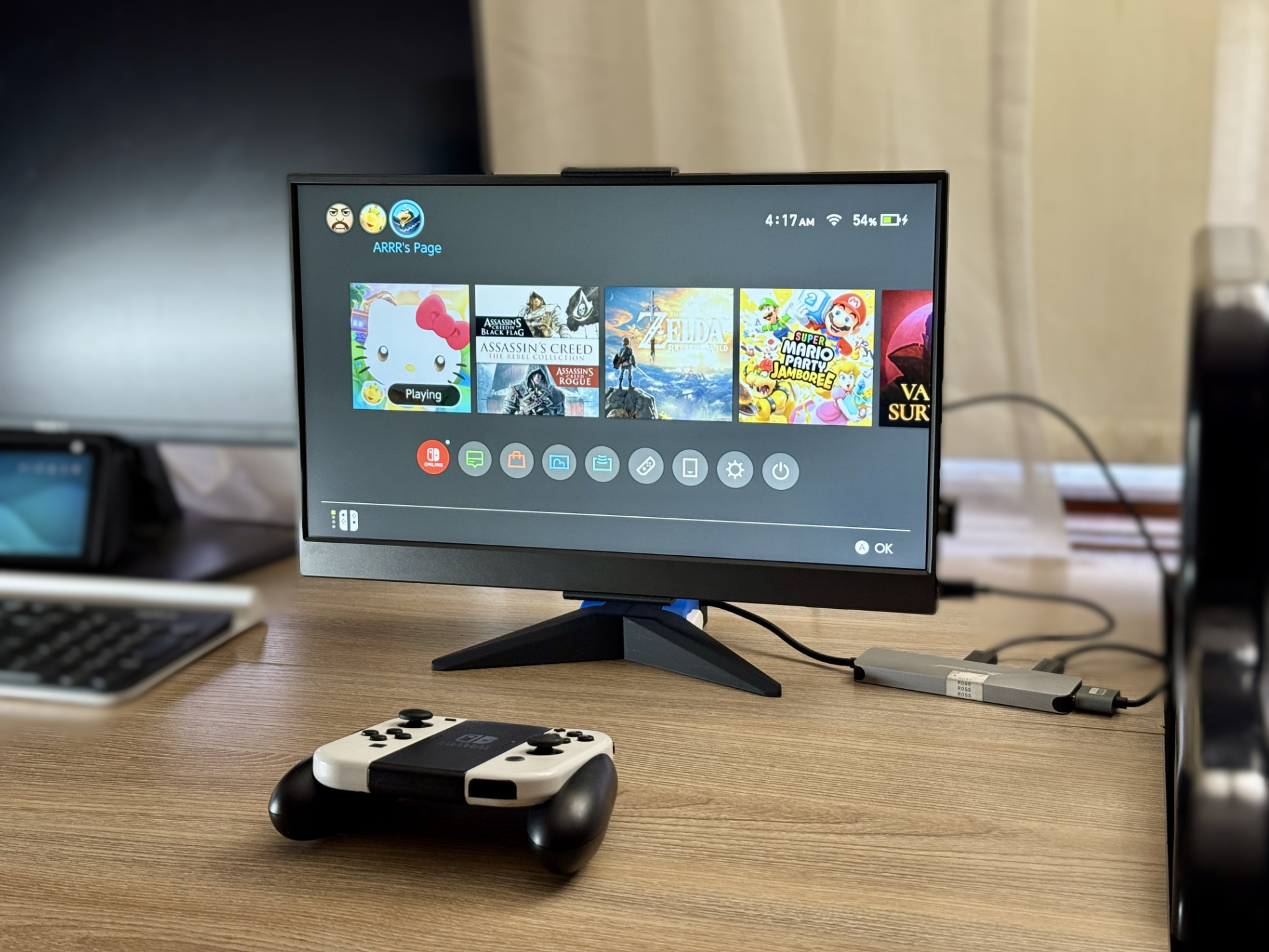 Portable Monitor Stand W/ Handheld Docking Station