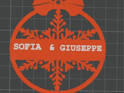 CHRISTMAS ORNAMENT SOFIA & GIUSEPPE