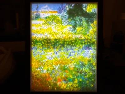 "Flower Garden" Lithophane - Vincent Van Gogh