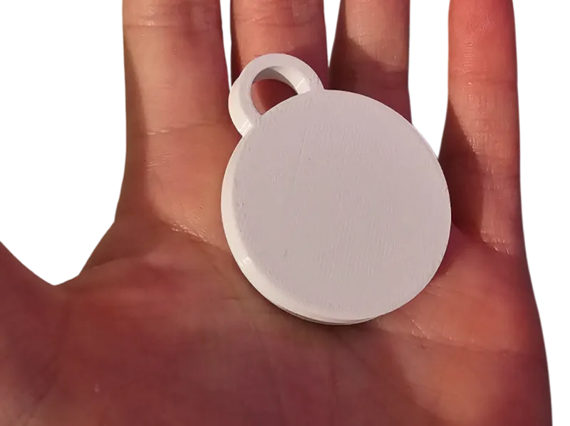 Blank NFC tag keyring for uv printing and stickers