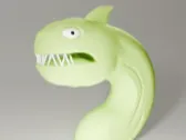 BFDI Fish Monster Statue