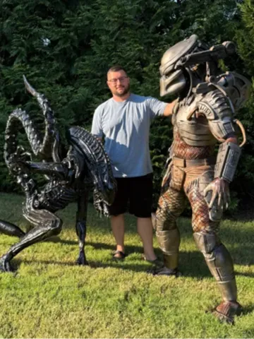 Modelo para impresión 3D: Life Size AVP- 6ft tall Printable Predator Model! — vista de referencia 2