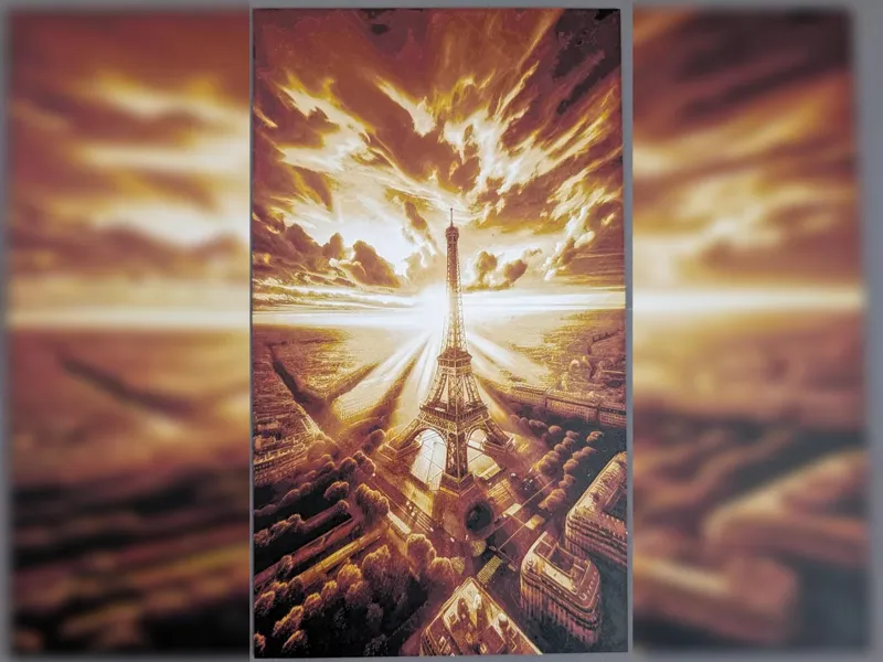 Eiffel Tower hueforge