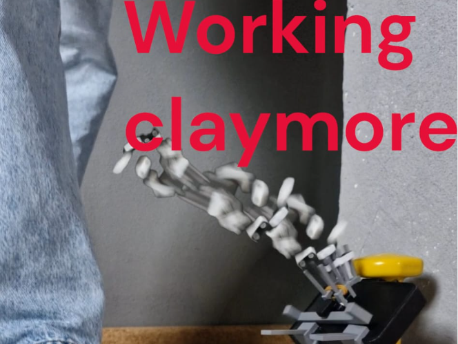 working claymore/ only one rubber band