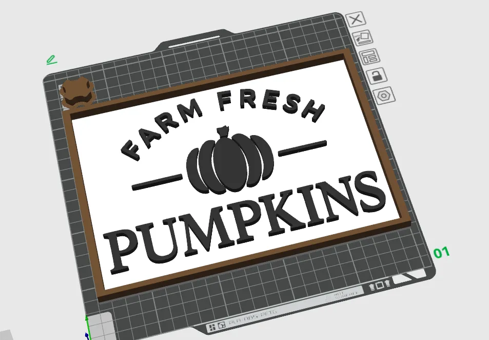 Farm Fresh Pumpkins Sign - Autumn/Fall Decor view 4