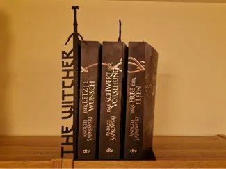 The Witcher Buchstütze mit Geratls Silberschwert