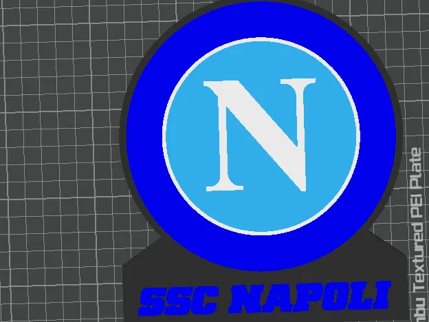 lampada a led napoli con scritta SSC Napoli