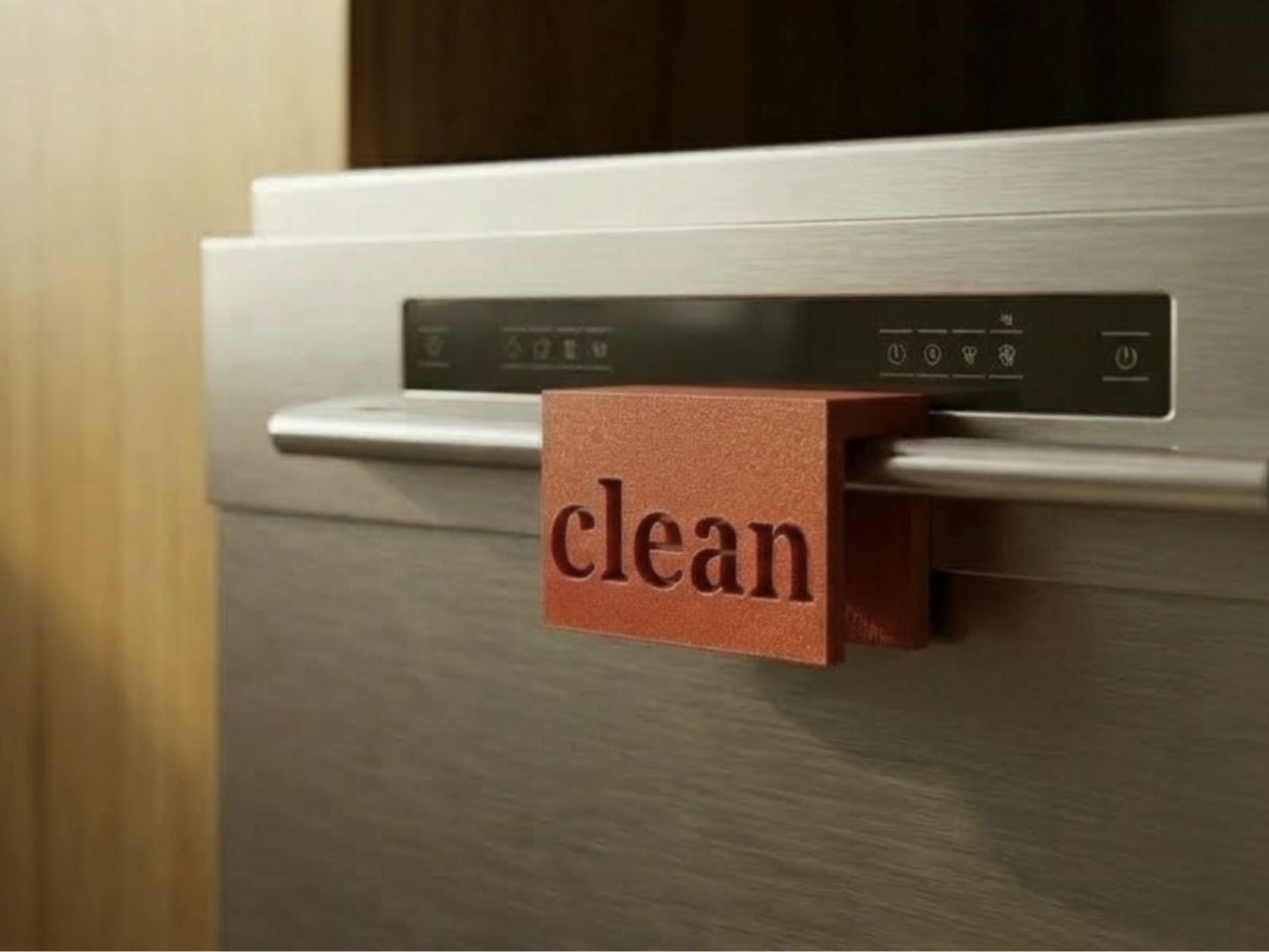 Reversible Dishwasher Clean/Dirty Handle Sign