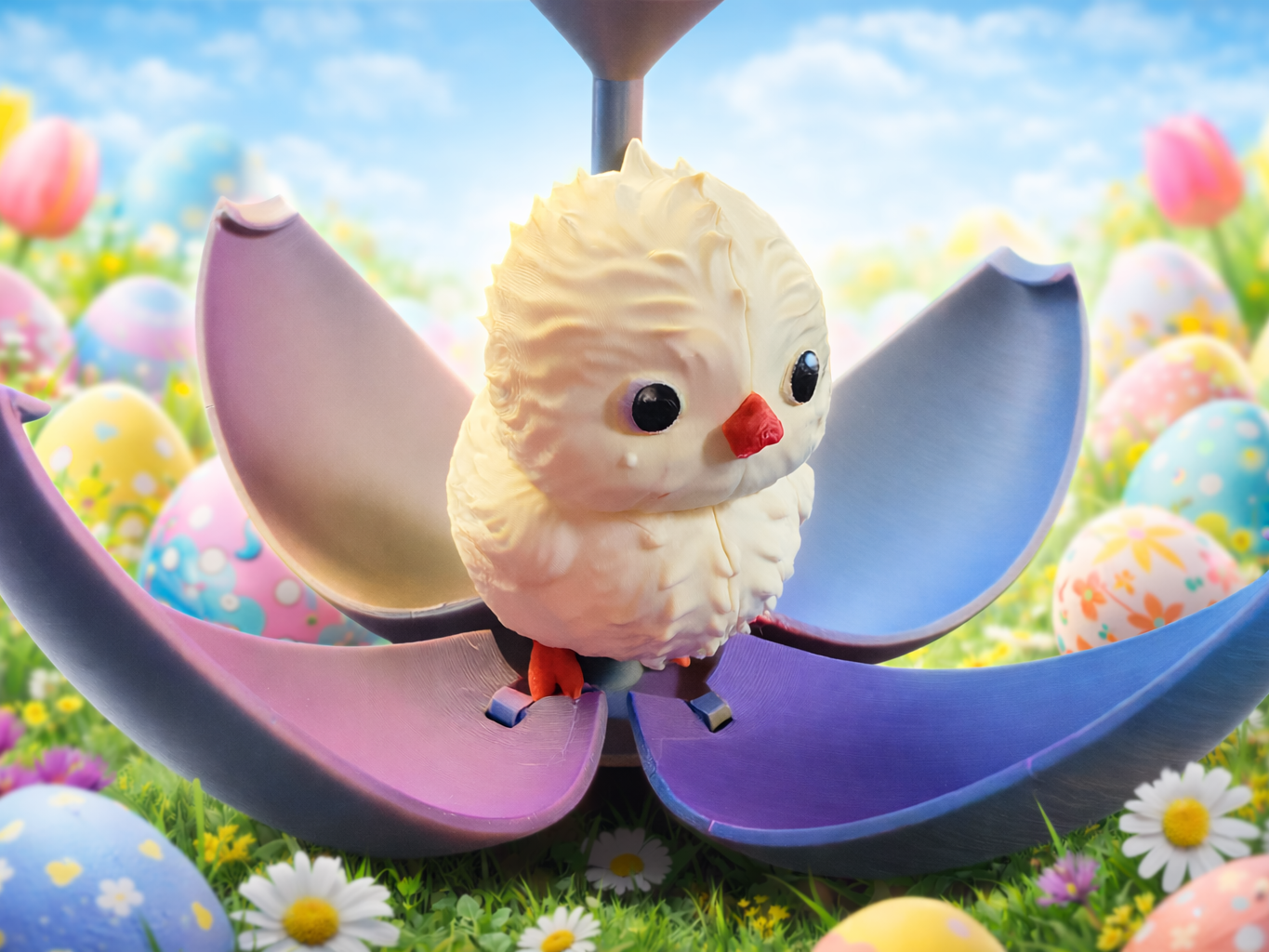 Easter Egg Chick - Multi Part