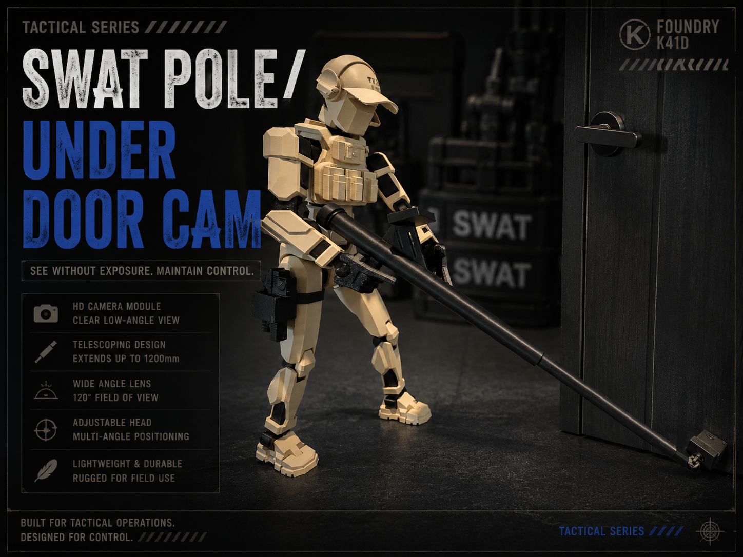 Dummy 13 SWAT Pole/Under Door Camera