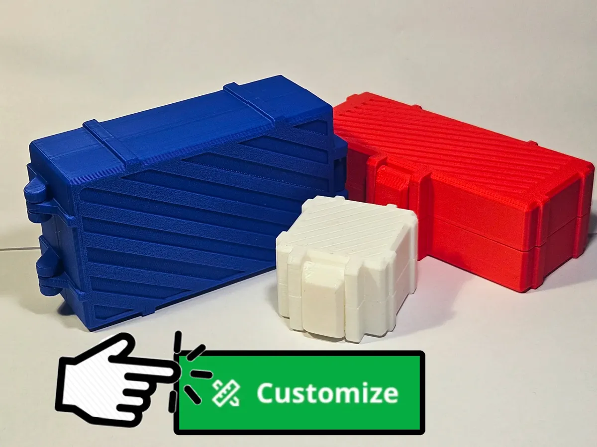 Customizable Print-in-Place Box|No Hardware Needed - Free 3D Print ...