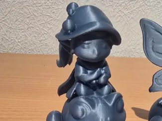 Gnom auf Frosch