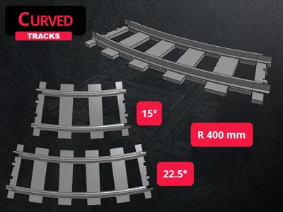 Curved tracks