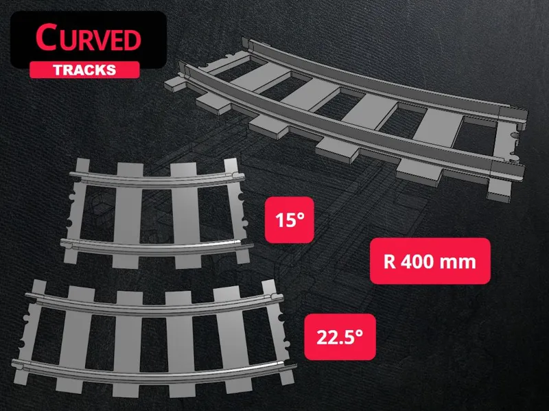 Curved tracks