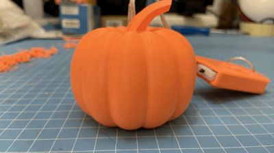 Spooky Pumpkin Lantern Halloween keychan with Led